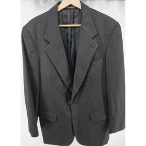 Brandini Mens Charcoal Gray 38R 2 Button Blazer Suit Jacket‎ Robinsons May 0778